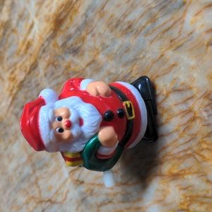 Wind up walking Santa toy